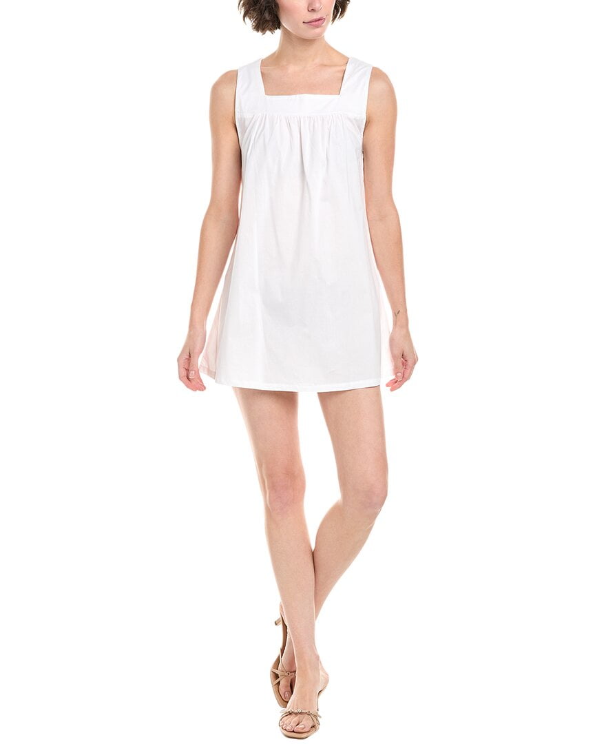 WeWoreWhat womens Square Neck Mini Dress, s, White