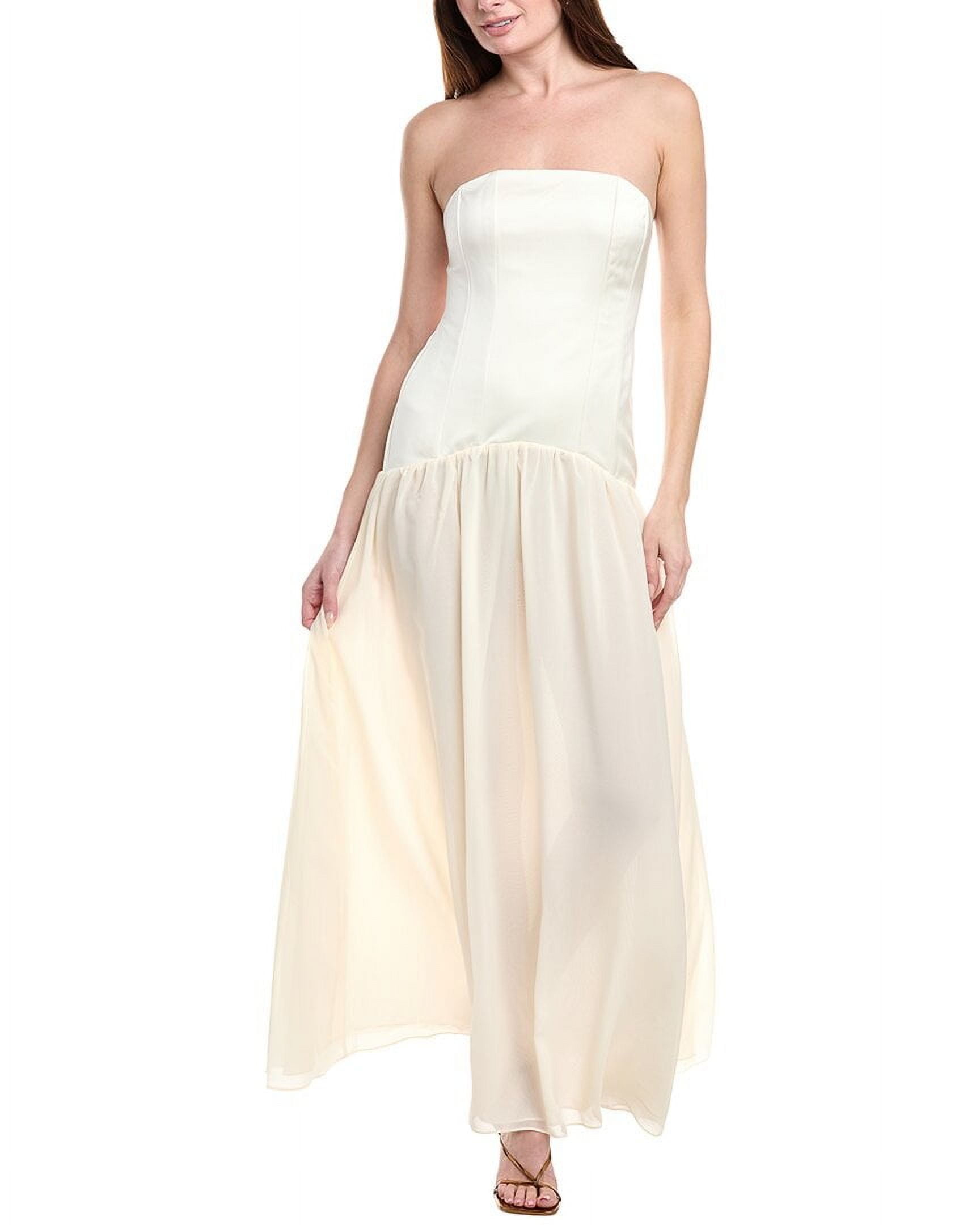 strapless corset ruched dress weworewhat Weworewhat Strapless Corset Ruched Dress In Dark Grey