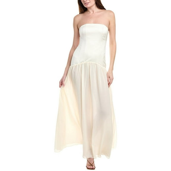 WeWoreWhat womens  Strapless Corset Gown, 6, White