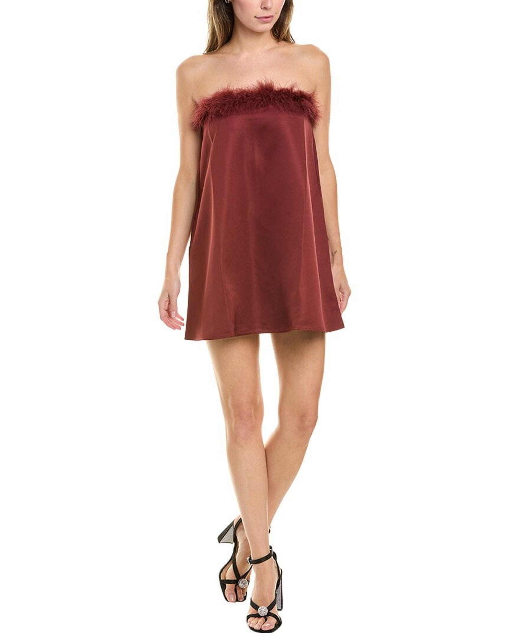 WeWoreWhat womens Strapless Mini Dress, 0, Brown - Walmart Business Supplies
