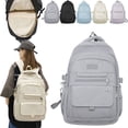 thumbnail image 1 of Weaklki Backpack Cute,Backpack for College High Middle Fashion Student Bag,Cute Aesthetic Bookbag for Women,Grey, 1 of 9