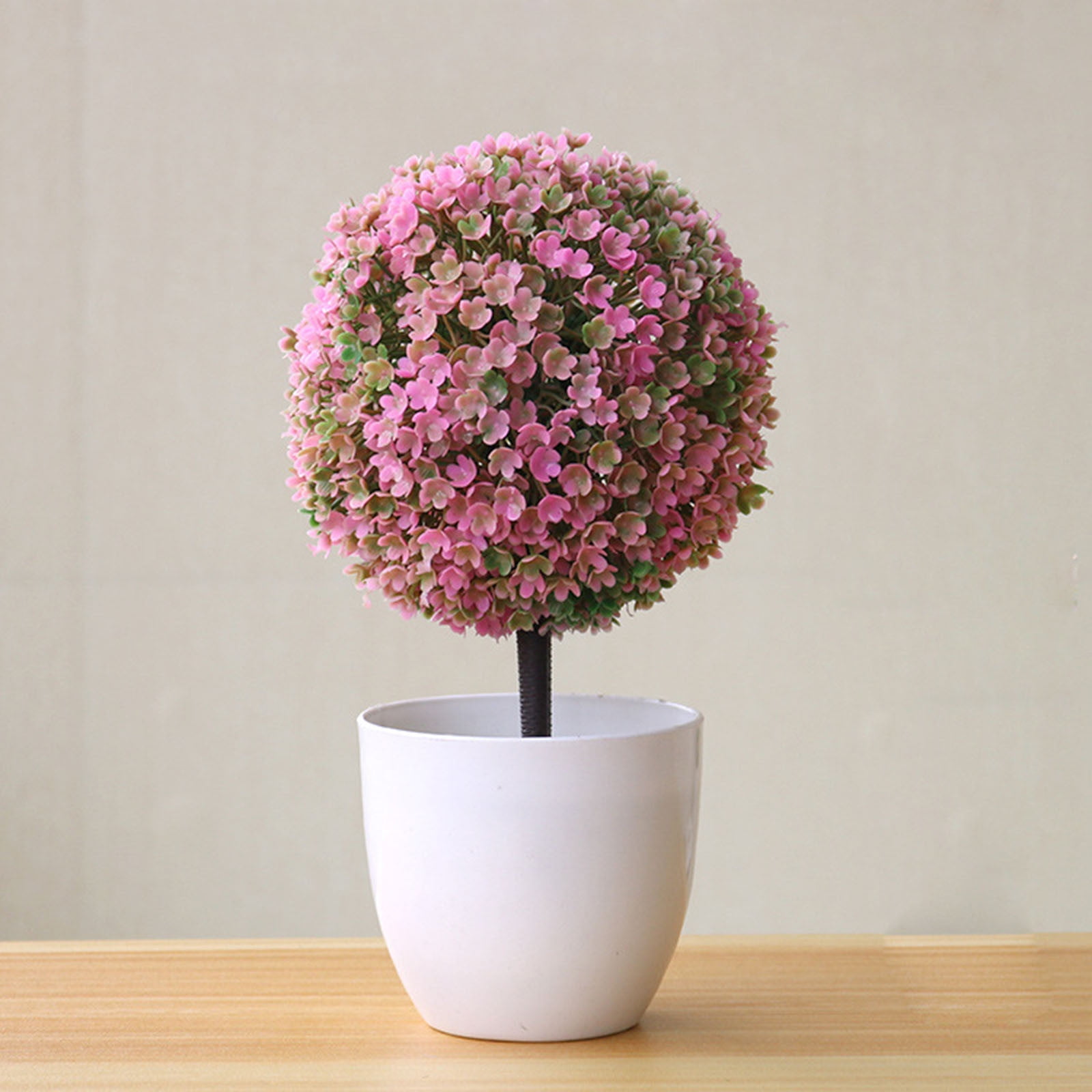 Weaklki Clearance,Artificial Ball Shaped Tree Fake Fresh Green GrFlower