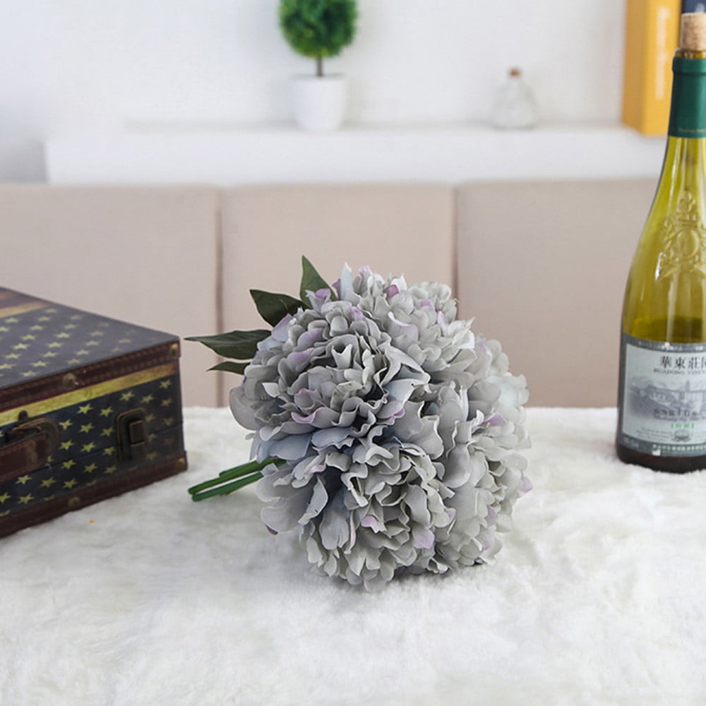 Weaklki Clearance,Artificial Silk Fake Flowers Peony Floral Wedding