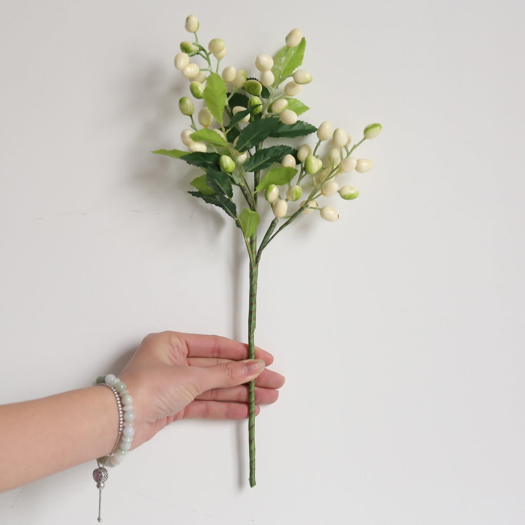 Weaklki Clearance,Single Bean Simulation Artificial Flower Plant Fake