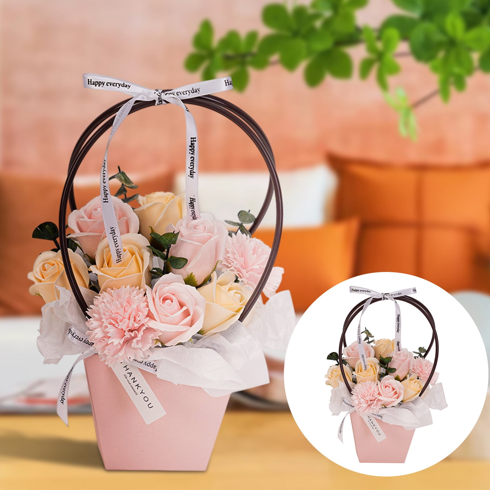 Weaklki Clearance,Soap Rose Flower Bouquet Artificial Flower Bouquet