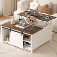 thumbnail image 1 of Waleaf Wooden Coffee Table, Lift Top Coffee Table with Large Hidden Storage Shelf for Living Room, 1 of 7