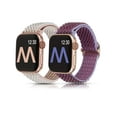 thumbnail image 1 of Wealizer 2 Packs Apple Watch Bands Stretchy 41mm 38mm 40mm 45mm 42mm 44mm for Women Men, Adjustable Sport Elastic Solo Loop Strap Soft Nylon Wristband for iWatch Series SE 7 6 5 4 3 2 1, 1 of 6