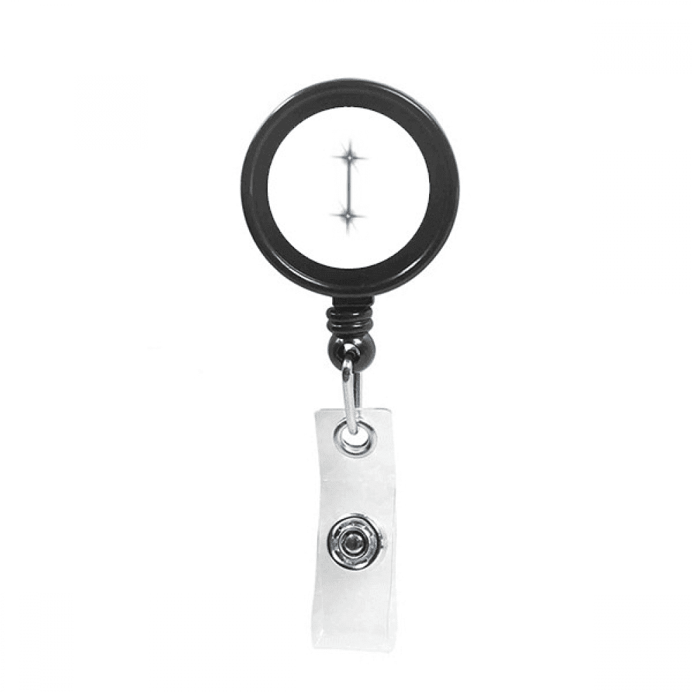 Wealth Fortitude Beautiful Lucky Stars Retractable Keychain Badge Holder ID Badge