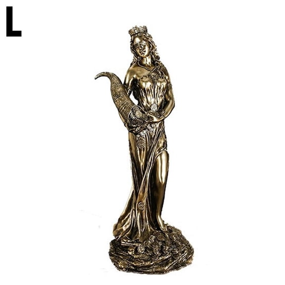 Wealth Goddess Statue for Good Luck and Abundance, Hand-Painted Resin Sculpture for Feng Shui Home Decor, Spiritual Altar Gift for Wealth Attraction