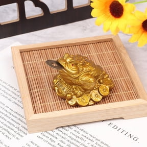 Wealth Golden Frog Toad Coin Chinese Fortune Frog Feng Shui Toad Lucky Ornaments
