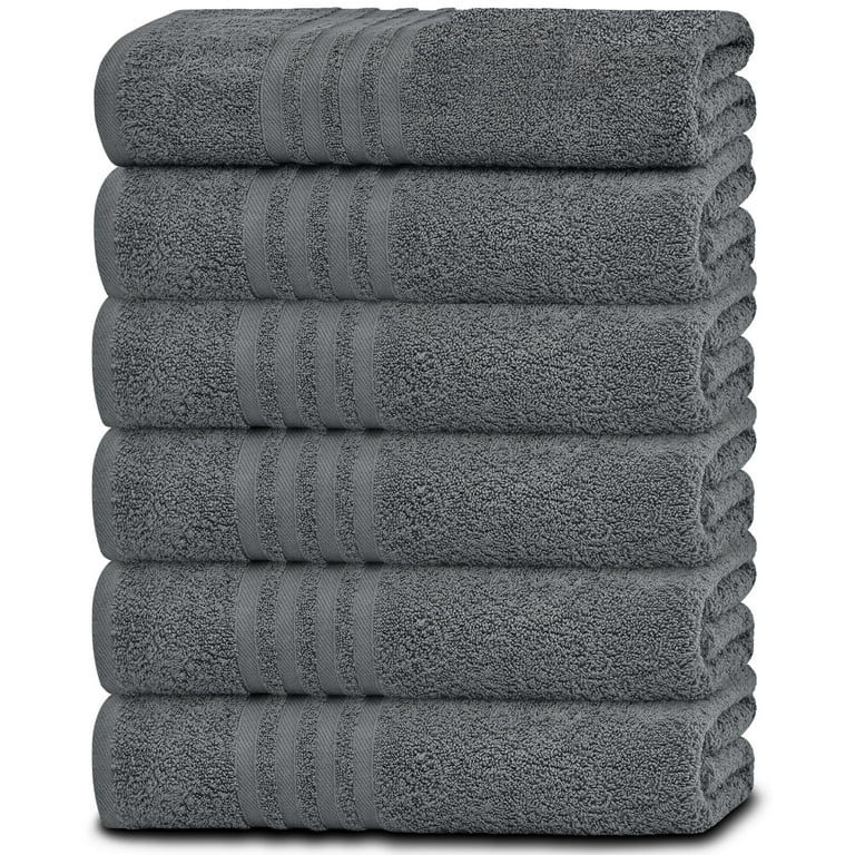 Wealuxe Cotton Bath Towels - Soft and Absorbent Hotel Towel - 27x52 Inch -  4 Pack - White 
