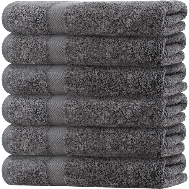 Wealuxe Small Bath Towels 22x44 Inches, 100 Cotton Lightweight Thin