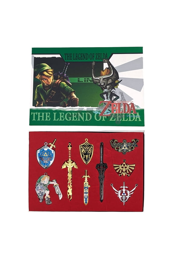 Weapon & Emblems - The Legend of Zelda Necklace & Keychain 9 pc. Pendant