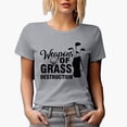 thumbnail image 1 of Weapons of Grass Destruction, Equipment Pun Quote with Clubs in a Bag & Ball, Golf Player, Golfing or Golfer Themed Merch Gift, Heather Grey T-Shirt, M, 1 of 5