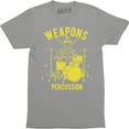 thumbnail image 1 of Weapons Of Mass Percussion - Funny Mens Retro Drum Drummer Joke Music T-Shirt, 1 of 4