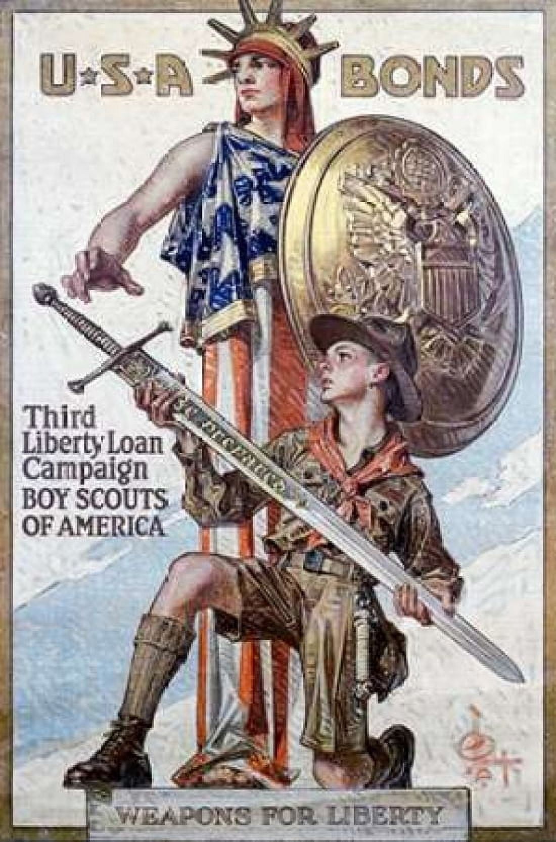 Weapons for Liberty 1918 Canvas Art - JC Leyendecker (12 x 18)