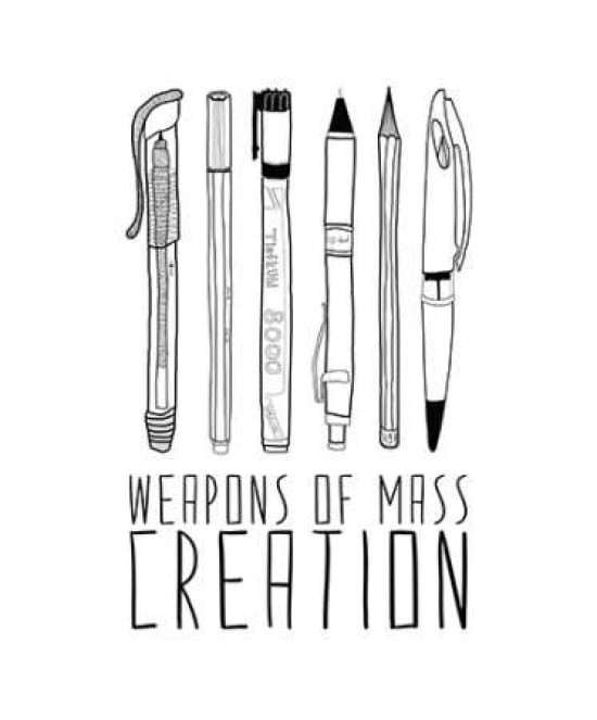 Weapons of Mass Creation Canvas Art - Bianca Green (20 x 24)