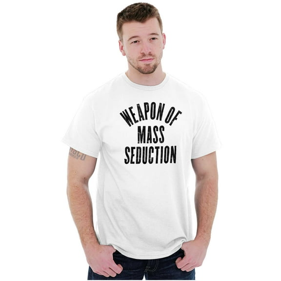 Weapons of Mass Seduction Joke Men's Graphic T Shirt Tees Brisco Brands L