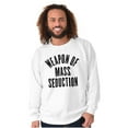 thumbnail image 1 of Weapons of Mass Seduction Joke Sweatshirt for Men or Women Brisco Brands L, 1 of 6