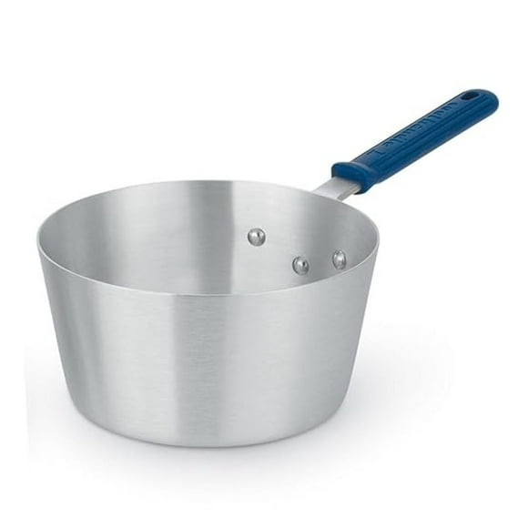 Wear-Ever 10 Quart Sauce Pan - Aluminum Alloy Stockpot with Silicone Cool Grip Handle - NSF Listed - 11.75 Inch Diameter - Durable Kitchen Cookware