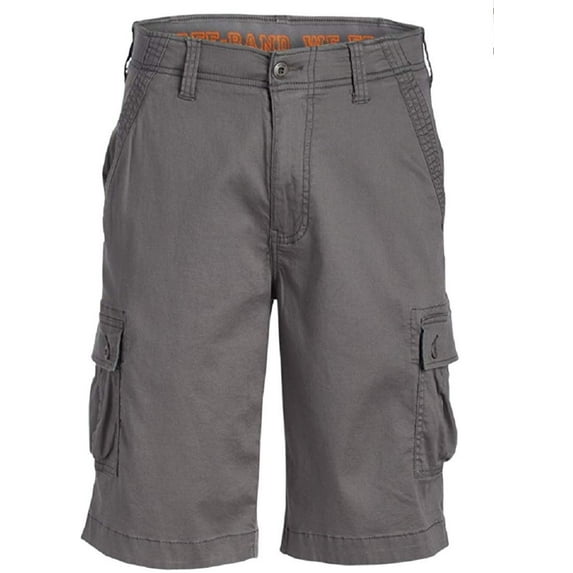 Wear First Men's Comfort Flex Waist Free-Band Cargo Short Castor Grey, 36