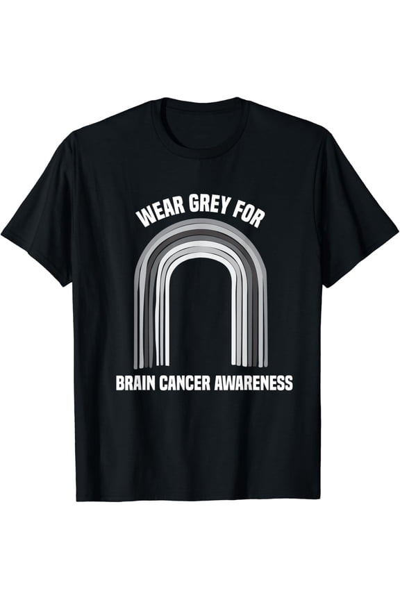 Wear Grey For Brain cancer Awareness Shirt | Brain cancer T-Shirt mens t shirt,black,women,funny,misfits,men,journey
