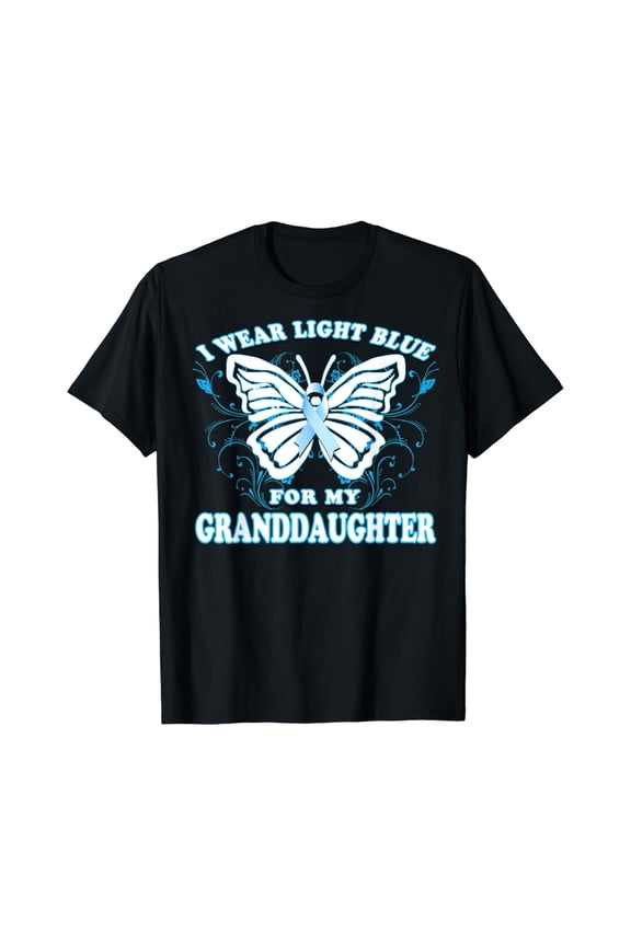 Wear Light Blue Granddaughter Thyroid Awareness T-Shirt All Size S-5Xl