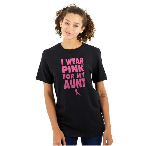 Wear Pink For My boob Breast Cancer Women's Plus Size Graphic Tee Brisco Brands 2X