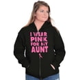 thumbnail image 1 of Wear Pink For My boob Breast Cancer Zip Hoodie Sweatshirt Women Brisco Brands S, 1 of 6