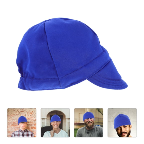 Wear Resistant Blue Welders Cap with Comfortable Fit for Long Hours of Welding Tasks