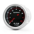 thumbnail image 1 of Wear Resistant Car Tachometer Meter 2'' 52Mm Black Face White Led 08000 Rpm, 1 of 8