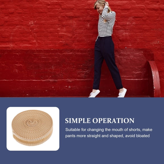 Wear Resistant Khaki Iron on Hemming Tape Fabric Tape for Pants Edging