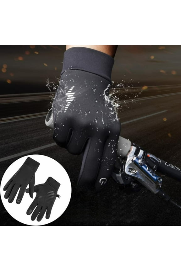 Wear-Resistant and Non-Slip Cycling Gloves Black M, Simari Winter Gloves Women Men Ski Snow Gloves Liner Thermal Warm Screen Suit for Running, 9.75*3.9*1.56In, Meiiso