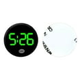 thumbnail image 1 of Wear Resistant Touch Illuminant Miniature Car Digital Clock Round Shape For Vehicle Dashboard And Air Vent Installation, 1 of 8