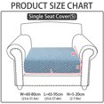 thumbnail image 1 of Wear-Resistant Universal Sofa Cover, Stretch Couch Cushion Slipcovers Replacement, Anti-Slip L Shape Sofa Covers, Chaise Lounge Slipcover Single Seat (blue), 1 of 8