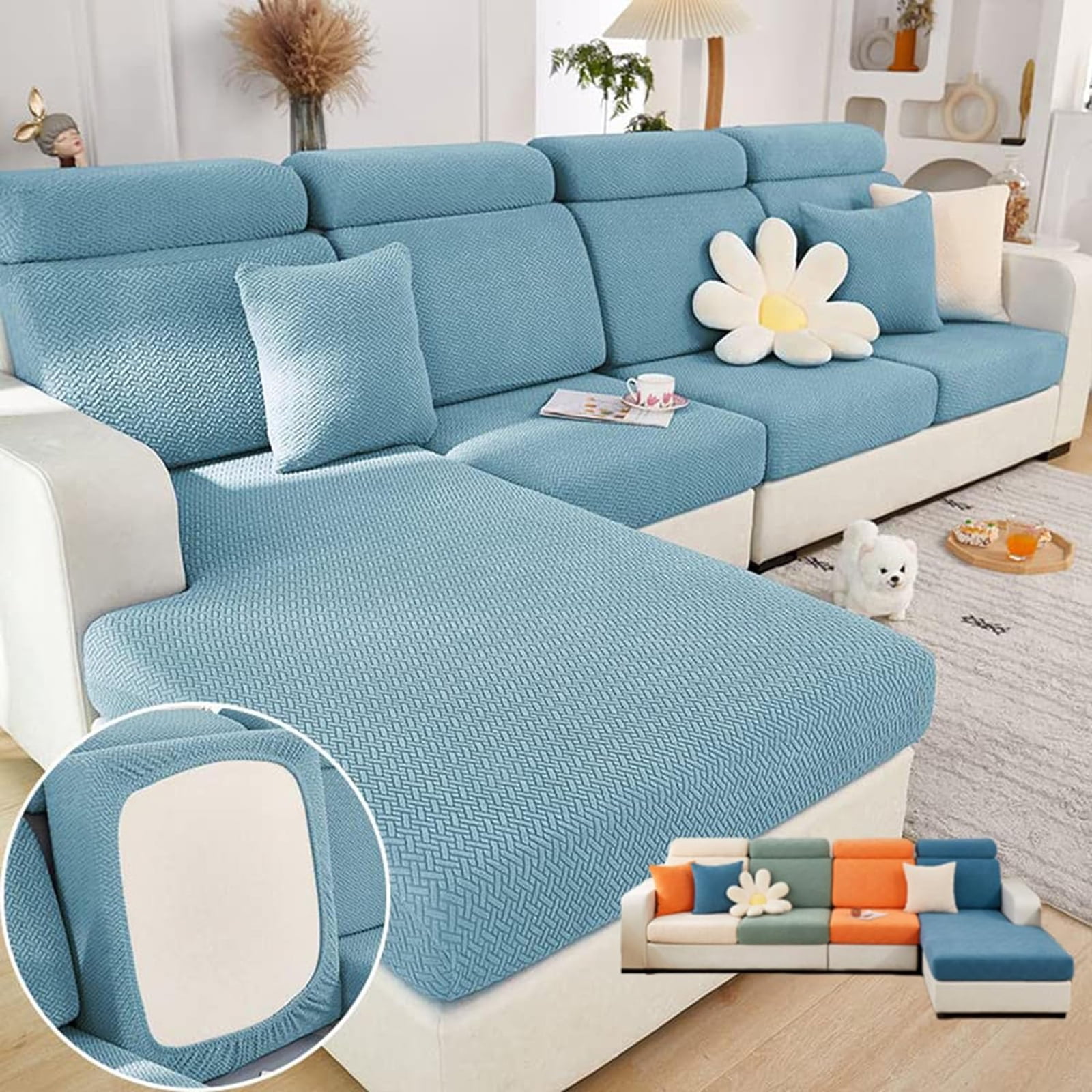 Wear-Resistant Universal Sofa Cover, Stretch Couch Cushion Slipcovers ...