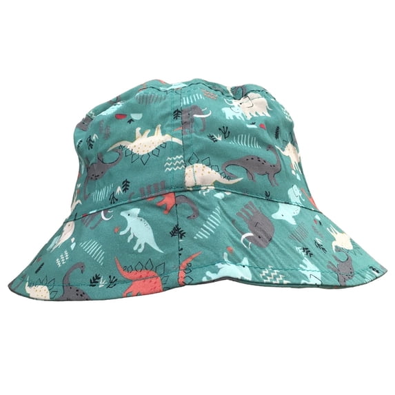 Wear Sierra Baby Boys’ Cartoon Animal Print Fedora Hat, Soft UV Protection, Green, One Size
