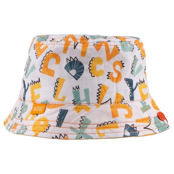 Wear Sierra Cute Alphabets Infant Fedora Hat, Soft Summer Protection, White, One Size