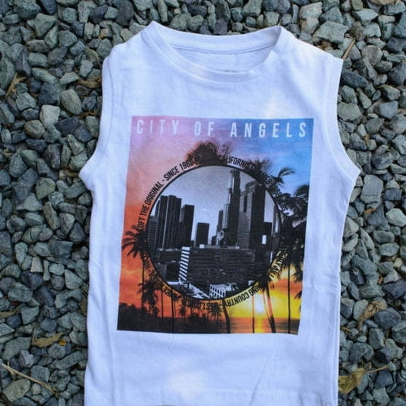 Wear Sierra Kids' Cotton Tank Tops, Unisex, Sleeveless, Comfortable, White Color, Age 6-7 Years