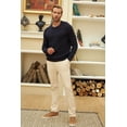 thumbnail image 1 of Wear Sierra Men’s Long Sleeve Crewneck Pullover Sweater Navy Relaxed Fit Knit Top –XX-Large, 1 of 11
