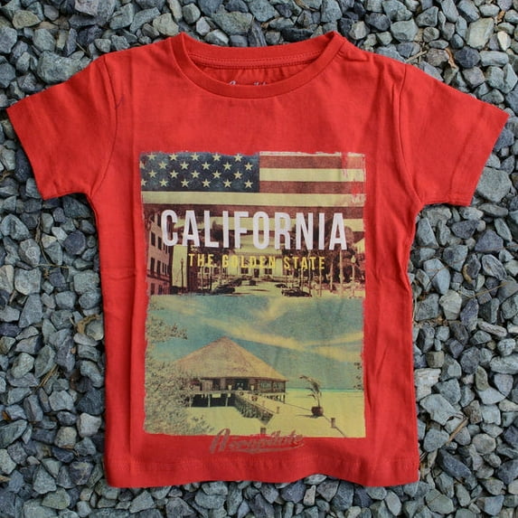 Wear Sierra Toddler & Kids Crew Neck Cotton T-Shirts, Red Color, Soft Cotton, Ages 4-5 Years