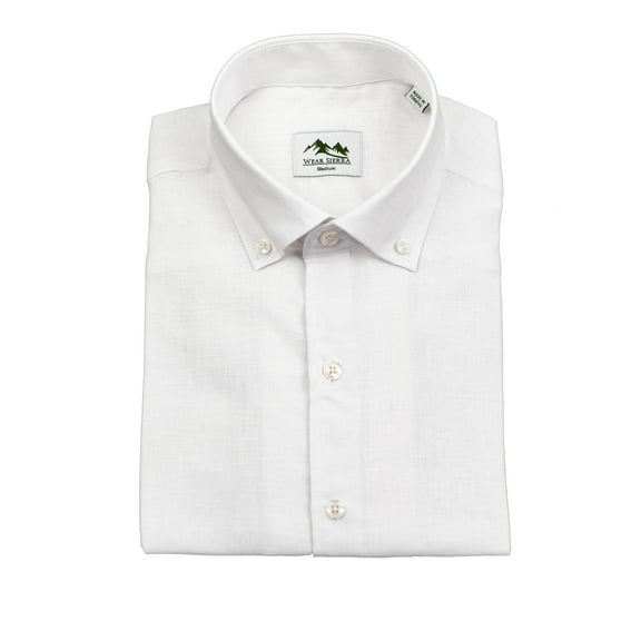 Wear Sierra Top Shelf Linen Short Sleeve Button Down Shirt in White