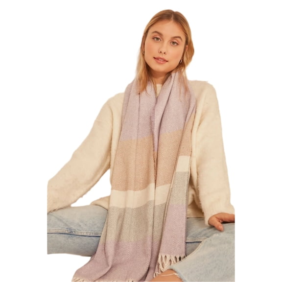 Wear Sierra Women's Soft Textured and Stylish Herringbone Thick Shoulder Shawl Scarf, for Adult
