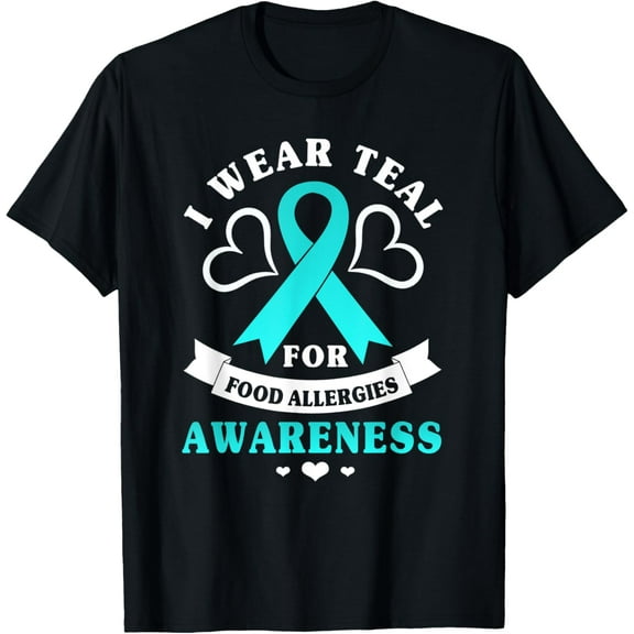 Wear Teal For Food Allergy Awareness Ribbon | Food Allergies T-Shirt