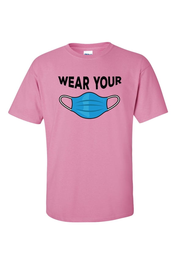 Wear Your Face Mask Unisex Adult Short Sleeve T-shirt-Azalea-medium