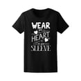 thumbnail image 1 of Wear Your Heart On Your Sleeve Tee Women's -Image by Shutterstock, 1 of 2