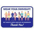 thumbnail image 1 of Wear Your Swimsuit Sign, Pool Sign,, 1 of 1