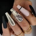 thumbnail image 1 of Wear nail polish, leaf gold powder nail polish, wear nail wholesale, wear nail, European and American nail pastes, fake nails, 1 of 8