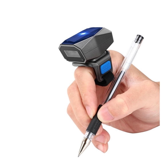 Wearable 1D Bluetooth Barcode Scanner Ring 2D QR Barcode Reader 2.4G Dongle Wireless EAN13 Barcodes USB Wired Read ,Easy to Use