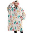 thumbnail image 1 of Wearable Adult Blanket Hoodie - Flannel Blanket Hoodie with Pockets -Sherpa Giant Hoodie Blankets for Women Men, 1 of 3